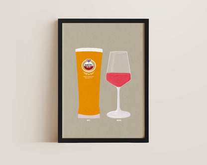 Amstel & Rose Print
