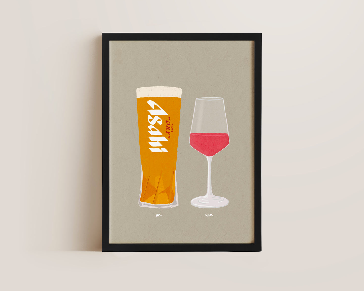 Asahi & Rose Print