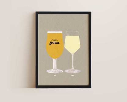 Aspall & White Wine Print