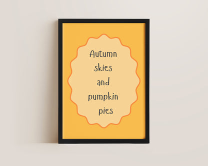 Autumn Skies Print