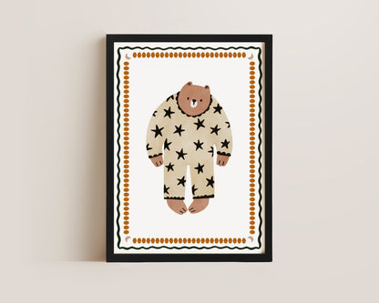 Bear In Pyjamas Print