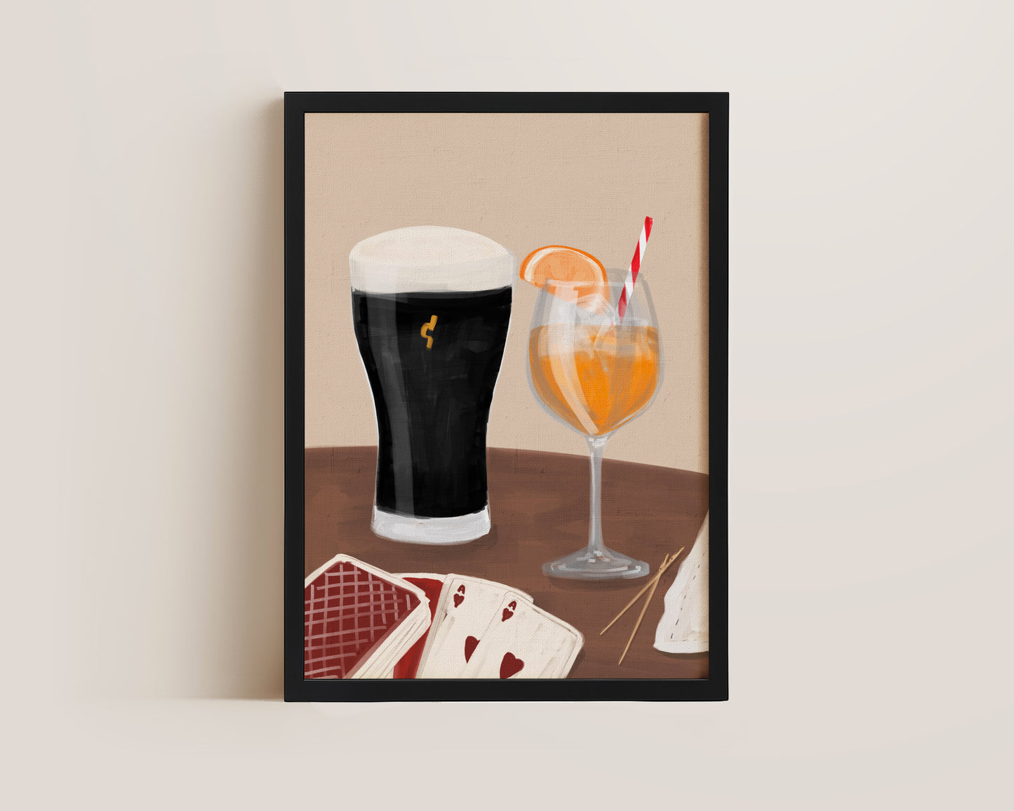 Black Stout & Orange Spritz Date Night Print
