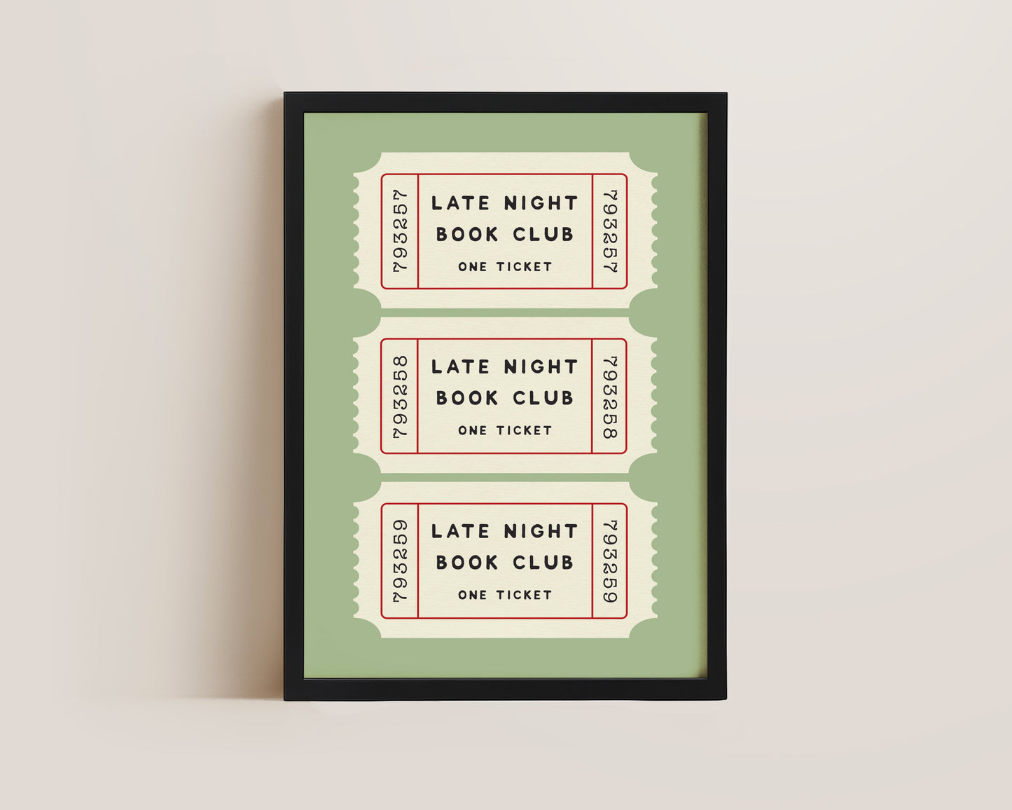 Late Night Book Club Print