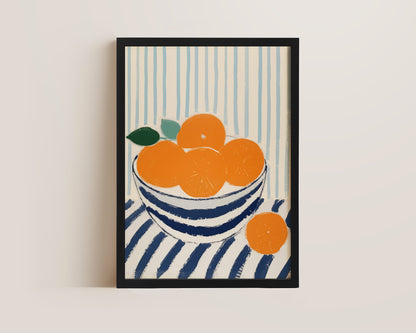 Bowl Of Oranges Print