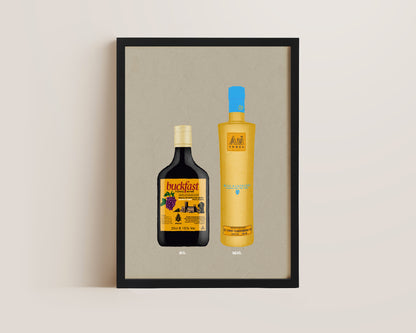 Buckfast & AU Blue Raspberry Print