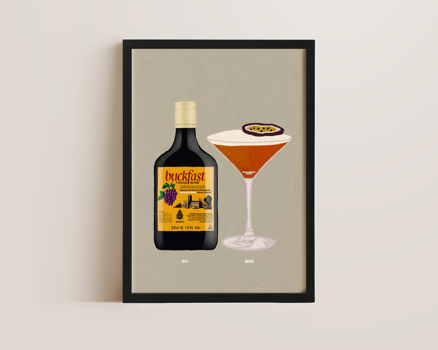 Buckfast & Pornstar Martini Print