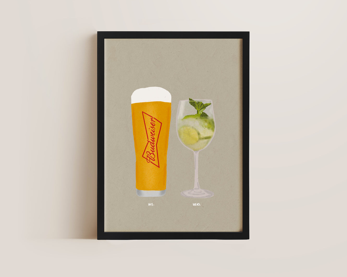 Budweiser Pint & Hugo Spritz Print
