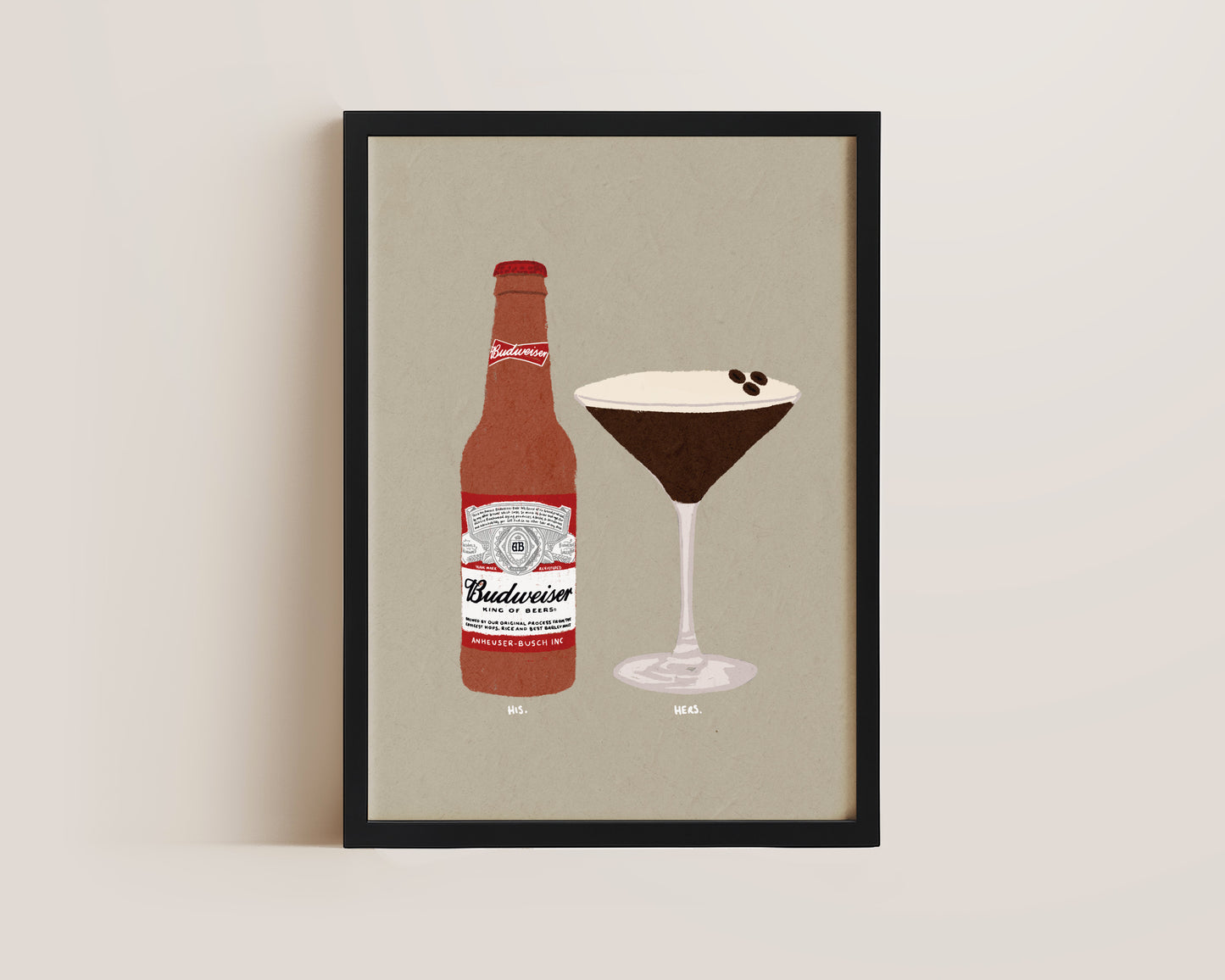 Budweiser & Espresso Martini Print