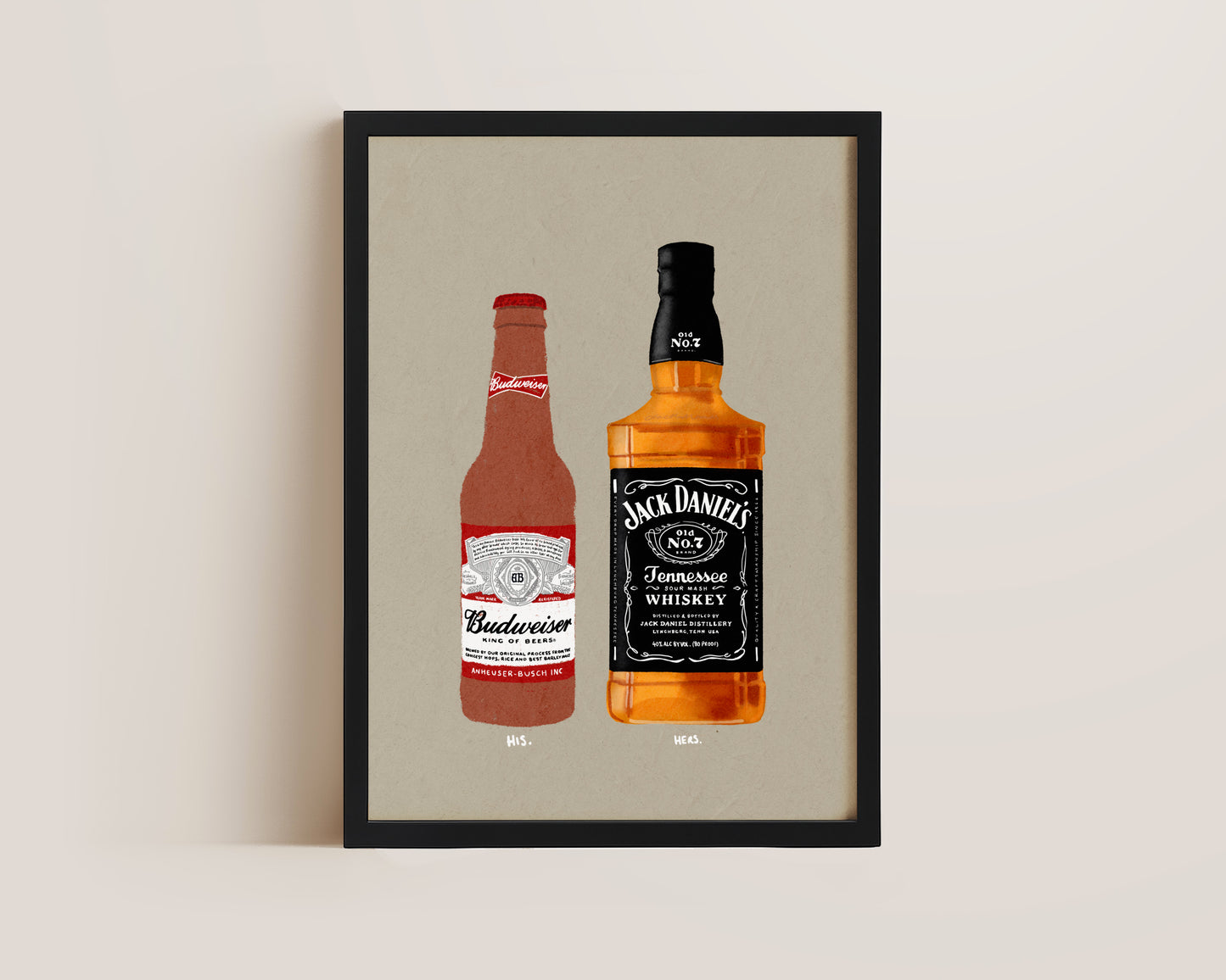 Budweiser & Jack Daniel's Print