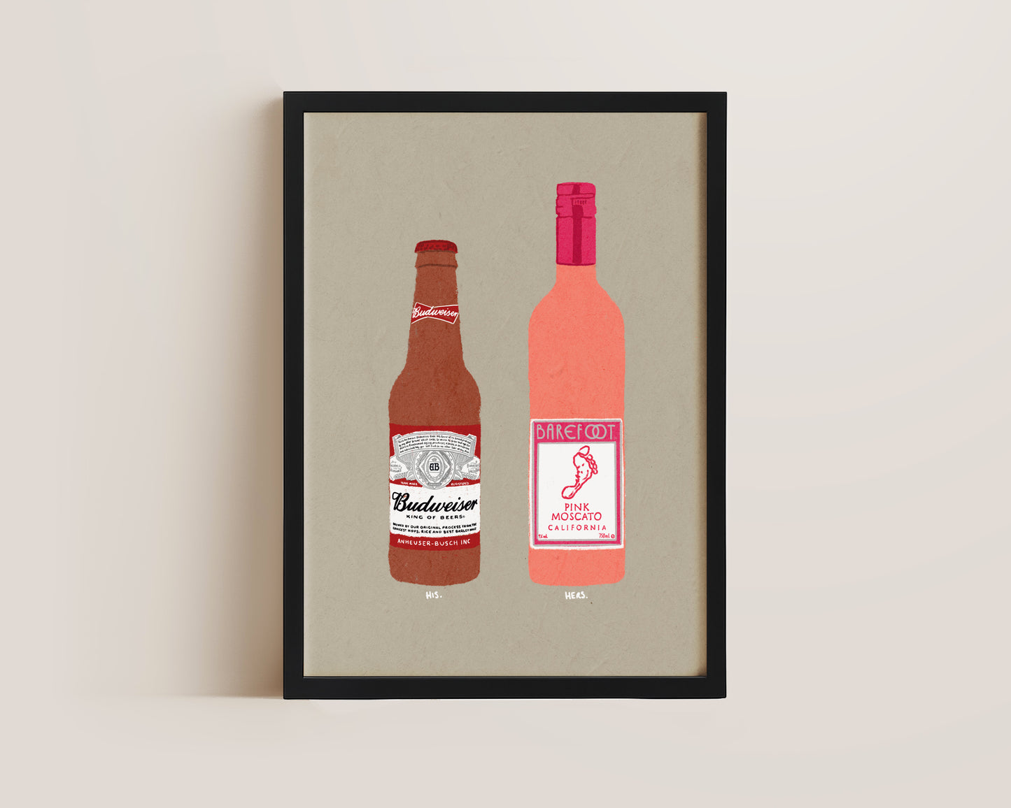 Budweiser & Pink Moscato Print