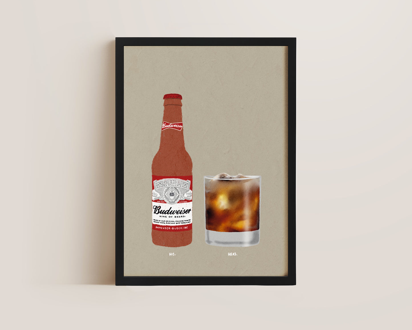 Budweiser & Havana Rum Coke Print