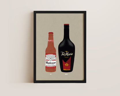 Budweiser & Tia Maria Print