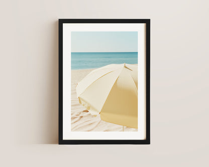 Butter Yellow Parasol Print