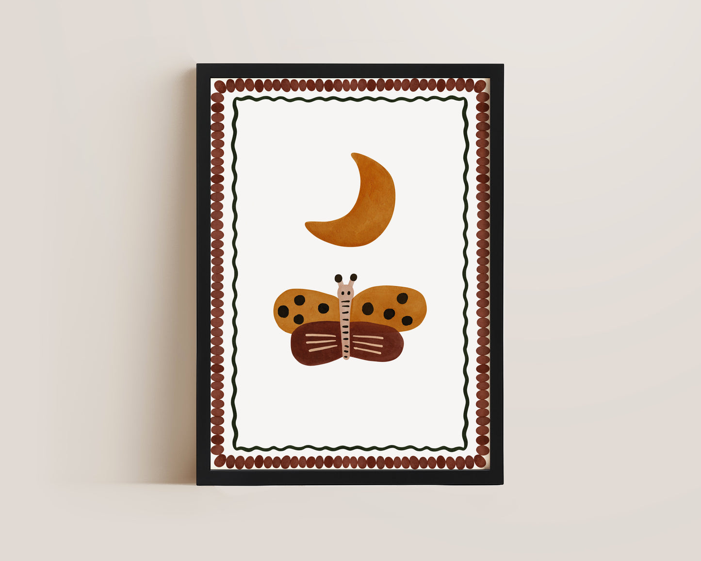 Butterfly & Moon Print