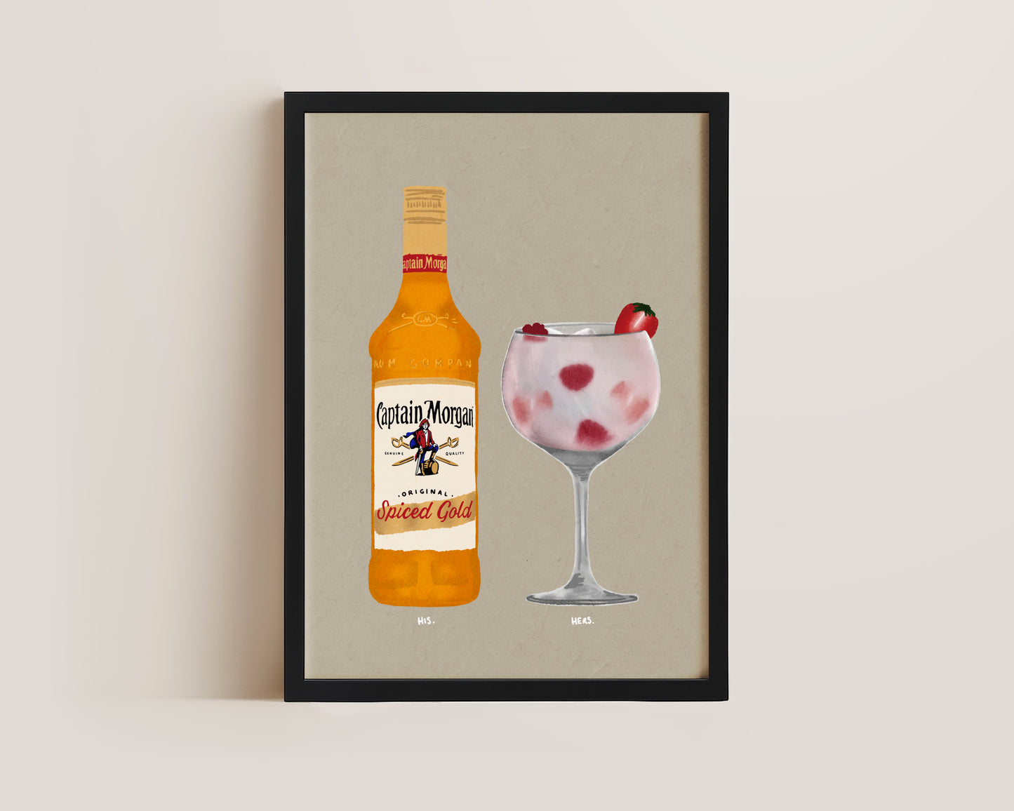 Spiced Rum & Pink Gin Print