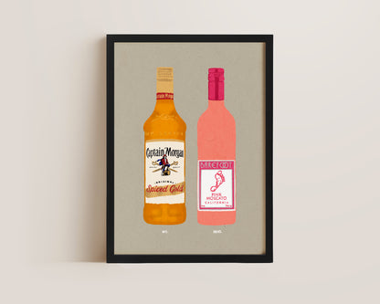 Spiced Rum & Pink Moscato Print