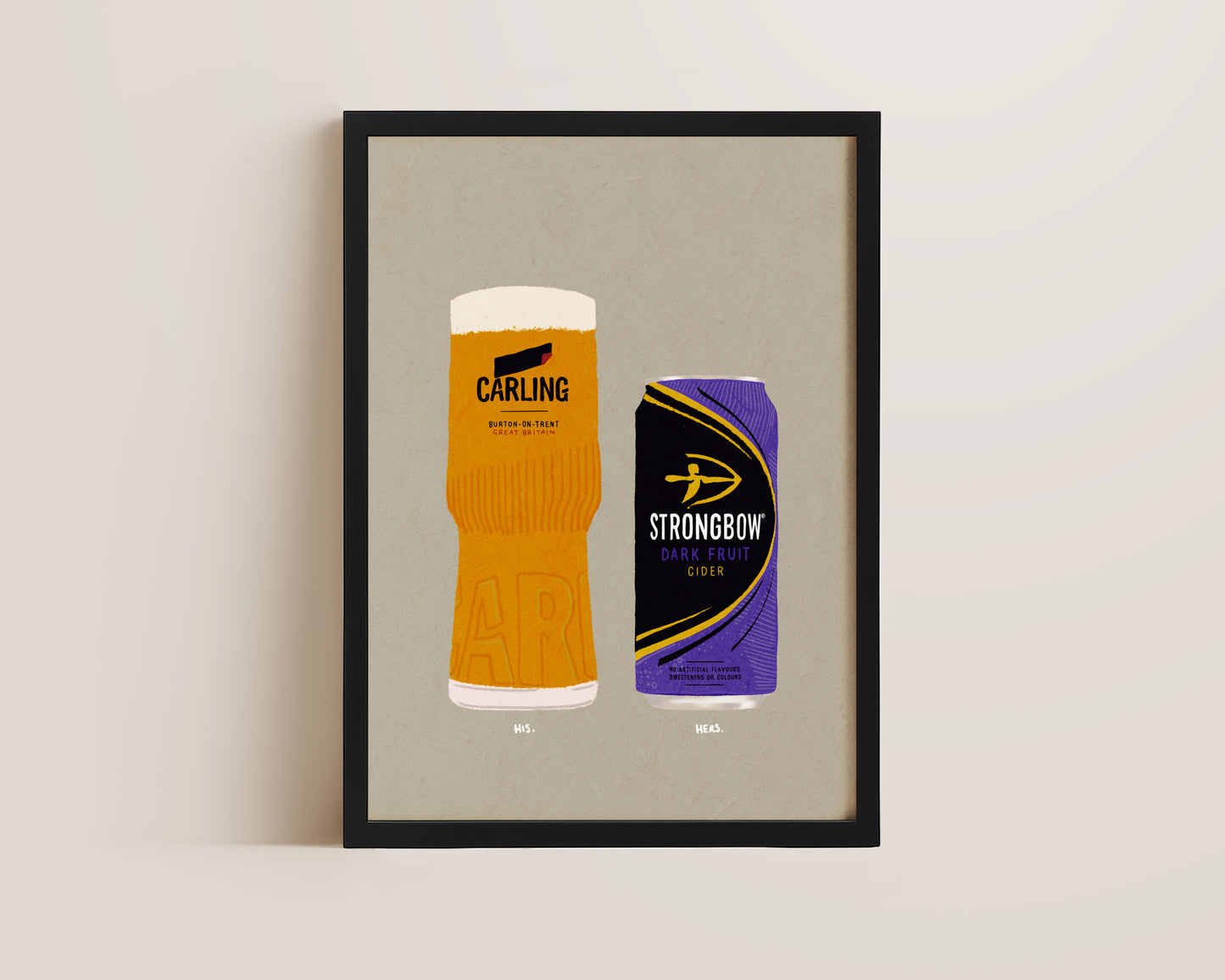 Carling & Strongbow Dark Fruits Print