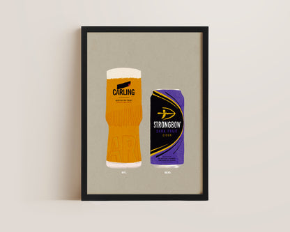 Carling & Strongbow Dark Fruits Print