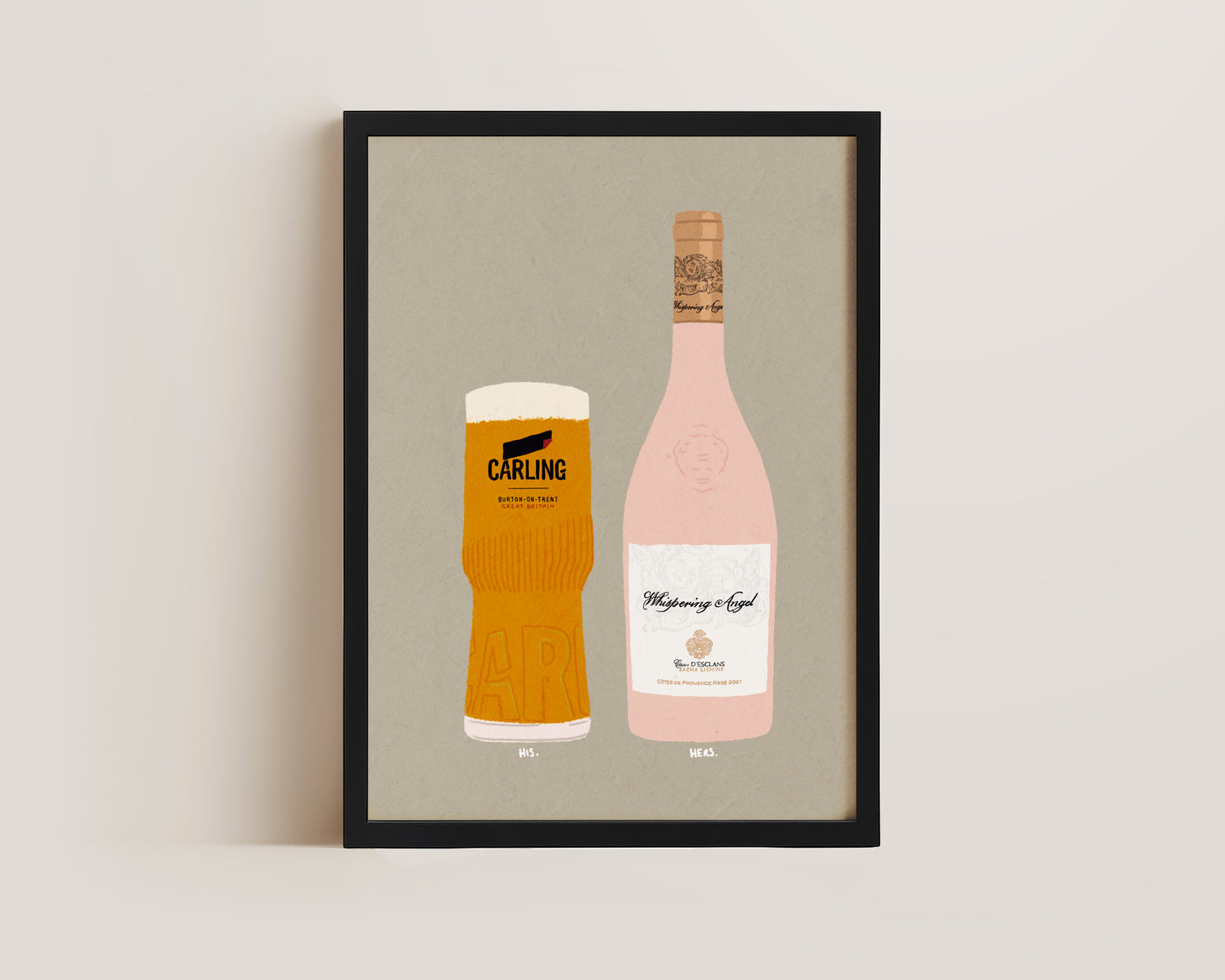Carling & Whispering Angel Print