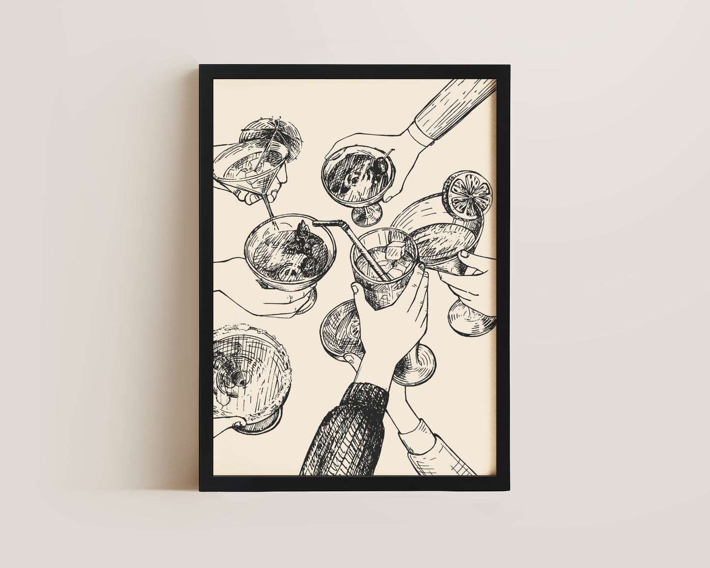 Cheers Wall Art Print
