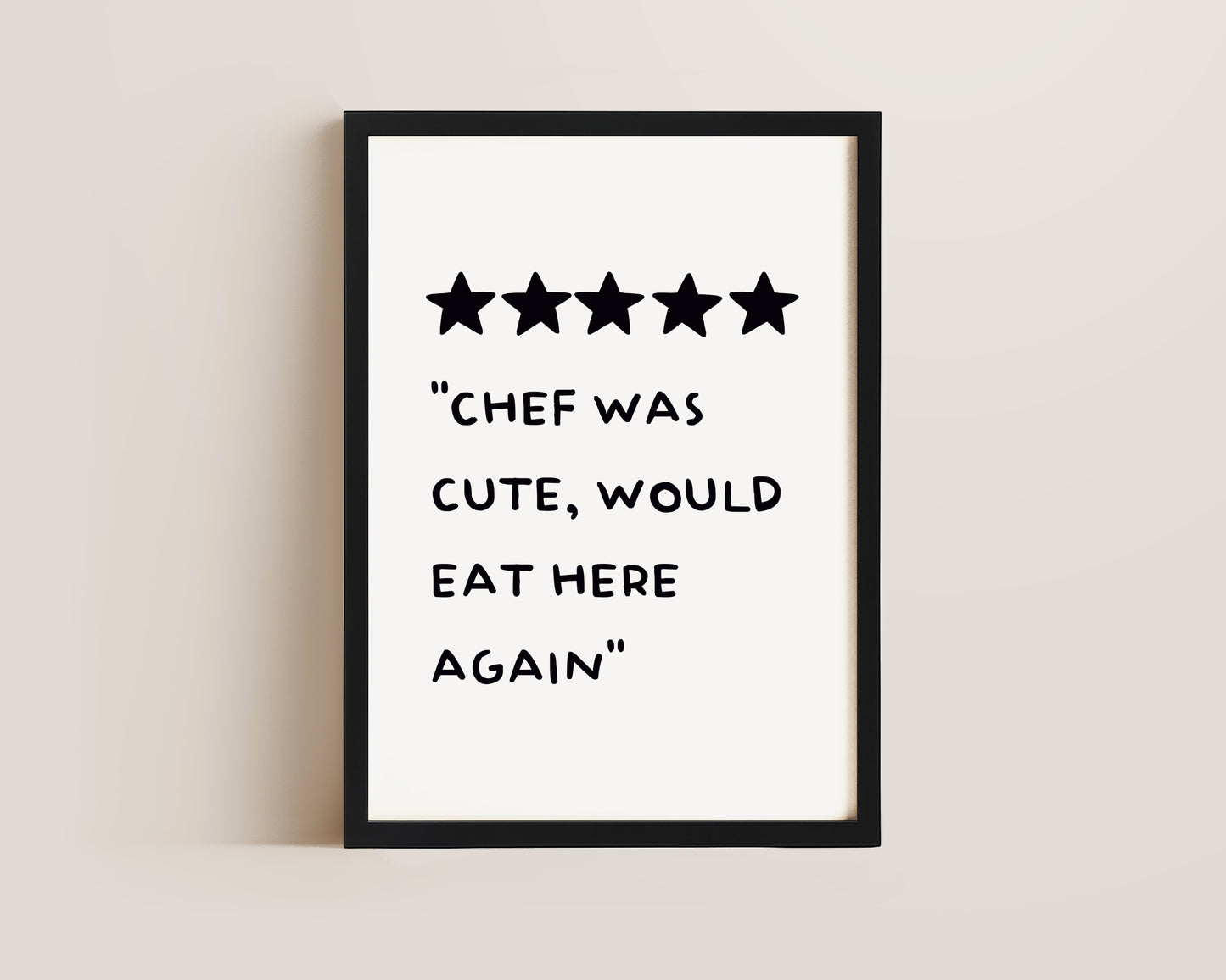 Chef Was Cute Print