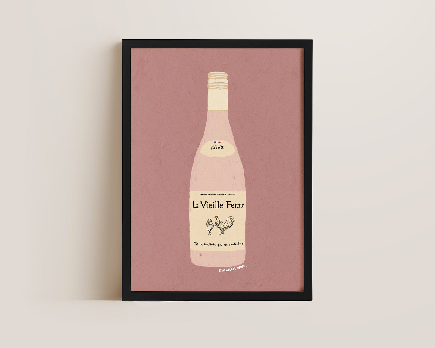 Chicken Wine Print