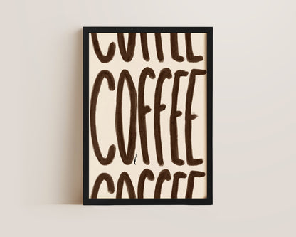 Brown Coffee Print