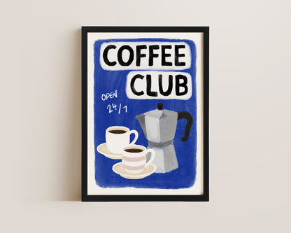 Coffee Club 24/7 Blue Print