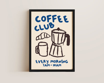 Coffee Club Print