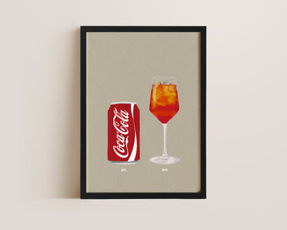 Coke & Aperol Spritz Print