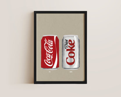 Coke & Diet Coke Print