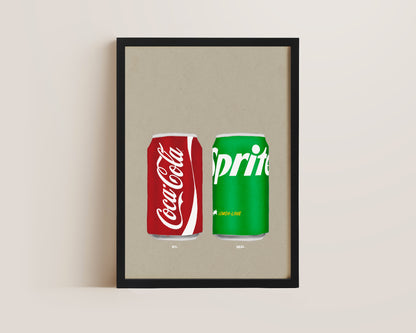 Coke & Sprite Print
