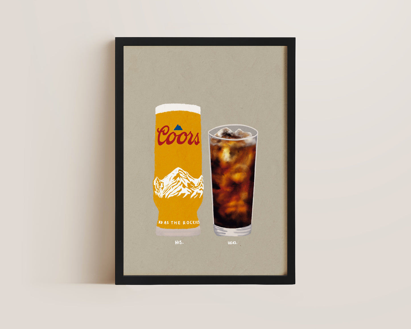 Coors & Malibu Coke Print