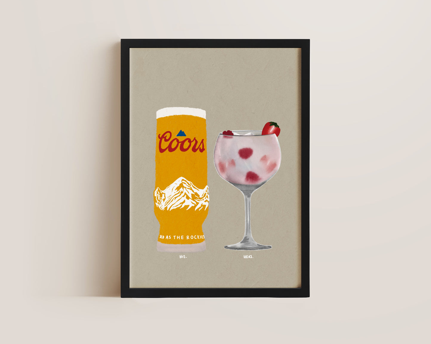 Coors & Pink Gin Print