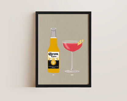 Corona & Cosmopolitan Print