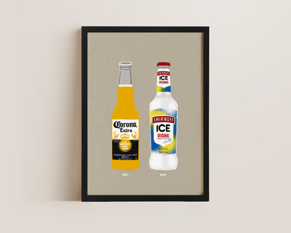 Corona & Smirnoff Ice Print