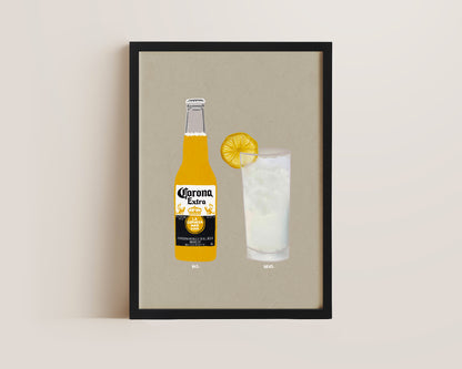 Corona & Vodka Lemonade Print