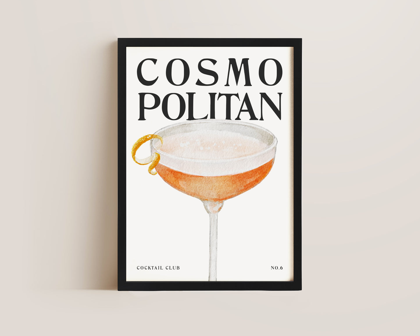 Cosmopolitan Cocktail Print