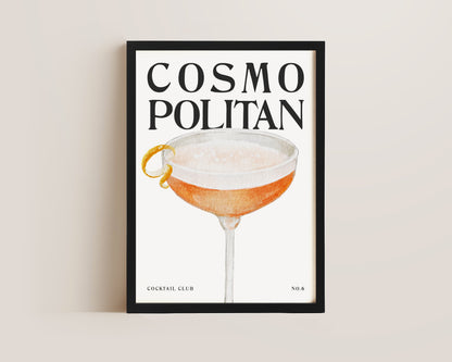 Cosmopolitan Cocktail Print