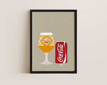 Cruzcampo & Coke Print