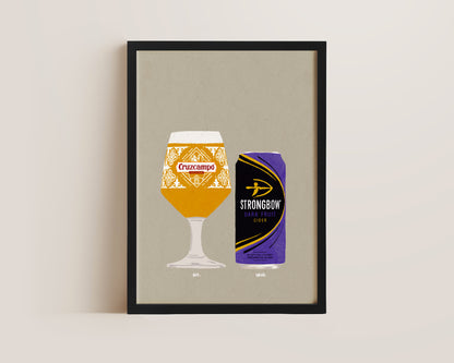 Cruzcampo & Strongbow Dark Fruits Print