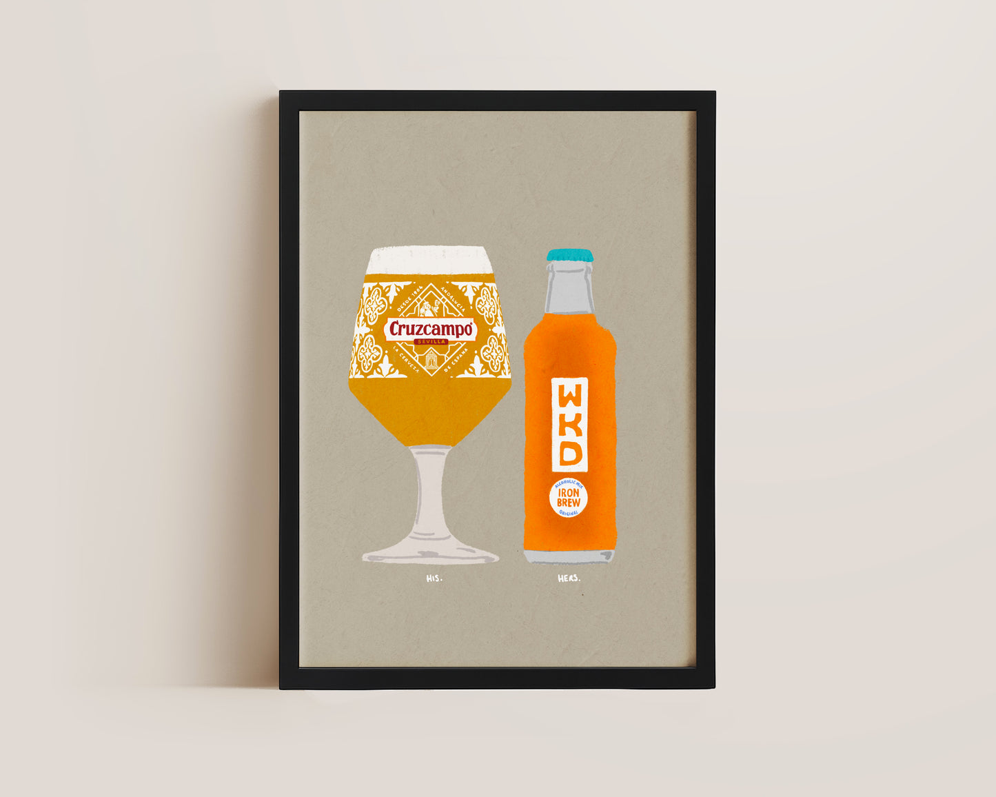 Cruzcampo & Irn Bru WKD Print