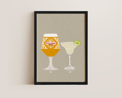 Cruzcampo & Margarita Print