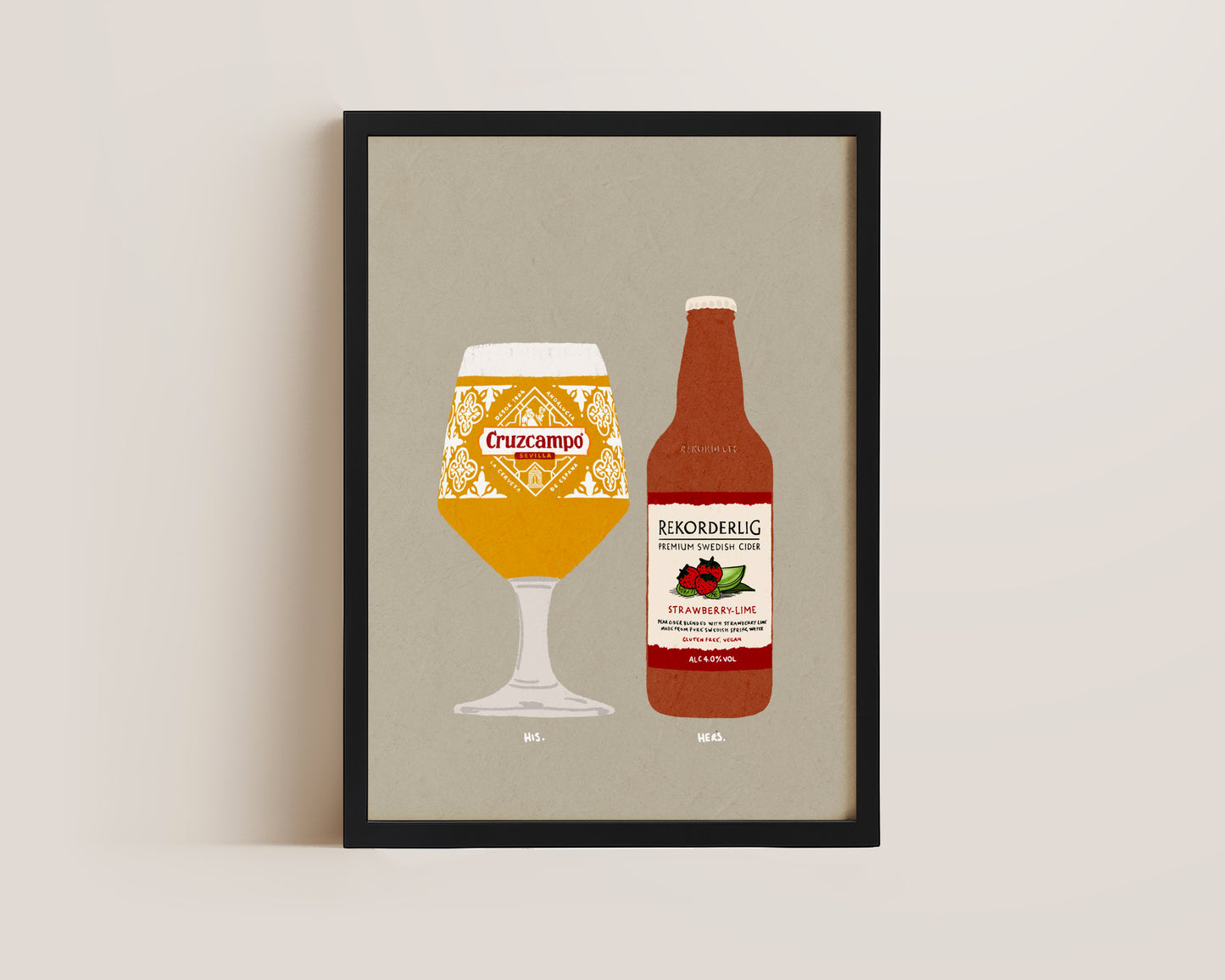 Cruzcampo & Rekorderlig Print