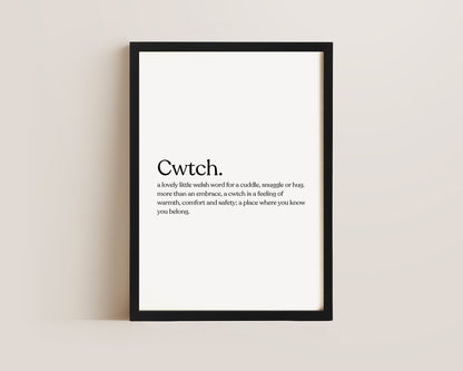 Cwtch Definition Print