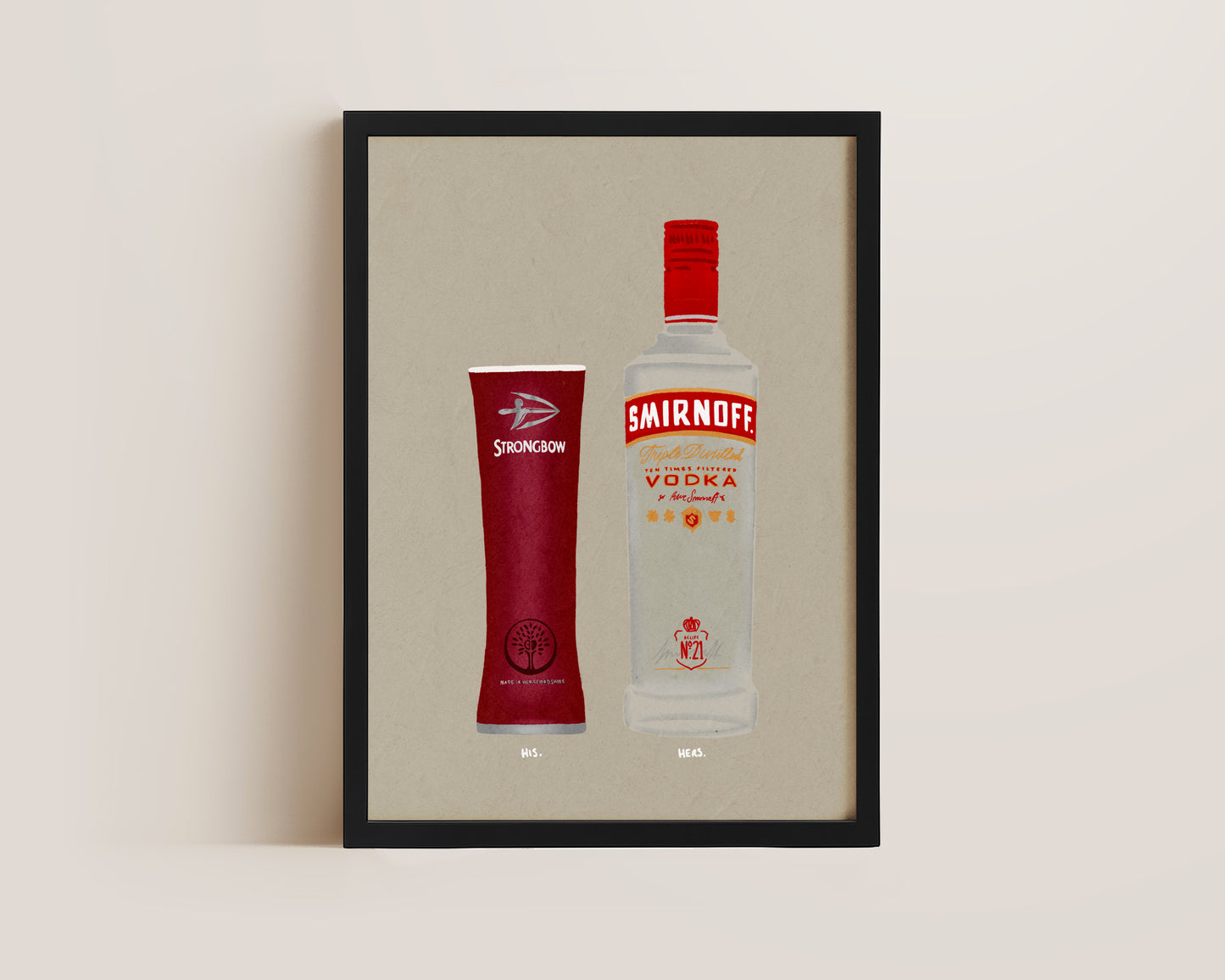 Dark Fruits Pint & Smirnoff Vodka Print