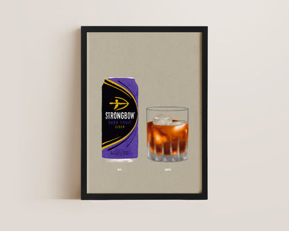 Strongbow Dark Fruits & Black Russian Print