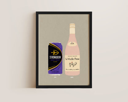 Strongbow Dark Fruits & Chicken Wine Print
