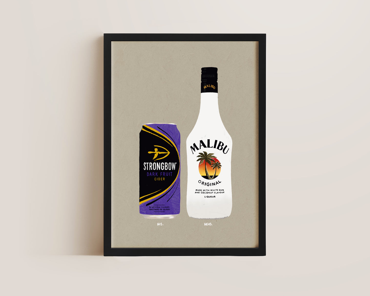 Strongbow Dark Fruits & Malibu Print