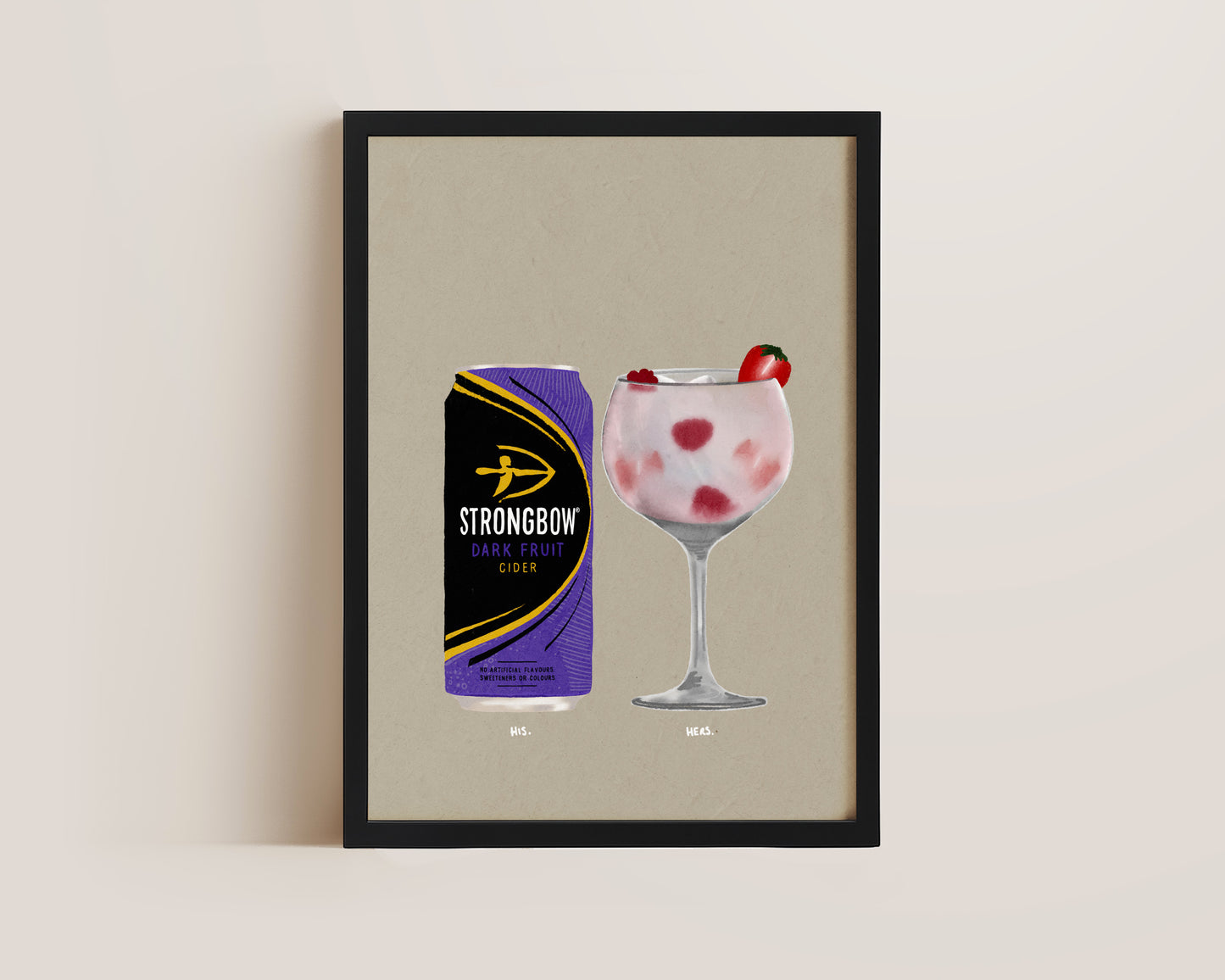 Strongbow Dark Fruits & Pink Gin Print